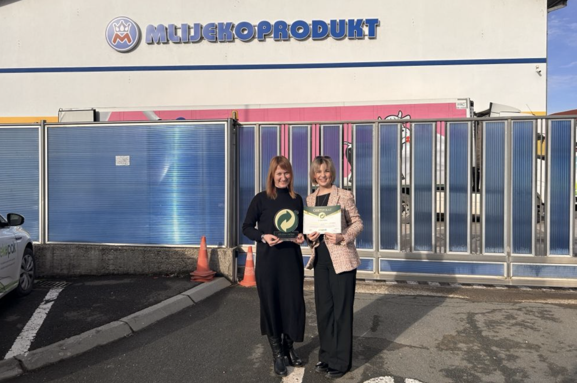 Kompaniji Mlijekoprodukt uručen certifikat Zelena tačka